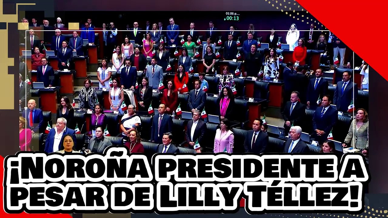 ¡VE! ¡Noroña hace historia y es elegido presidente del senado a pesar de los ataques de Lilly Téllez!