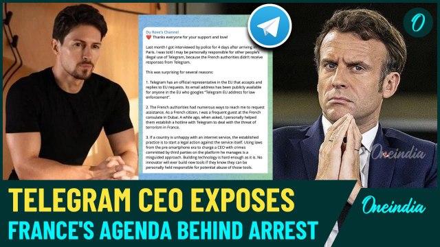 WATCH| Telegram Founder Pavel Durov Mocks France Over Charges of Extremism, Claims Big Conspiracy