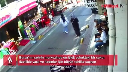 Tuzak gibi sokak! Herkes kendini yerde buluyor