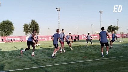 El Sevilla entrena antes del descanso del fin de semana