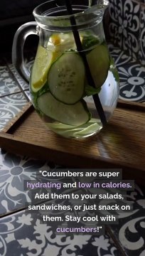 Hydrating with Cucumbers Low-Calorie and Refreshing