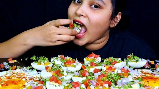 Mukbangers Eating Dozen Boiled Eggs And Fry Egg in One Sitting Mukbang ASMR Full Eating Show !