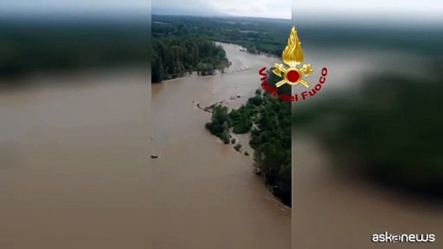 Maltempo, continuano le ricerche dell'uomo disperso in Piemonte