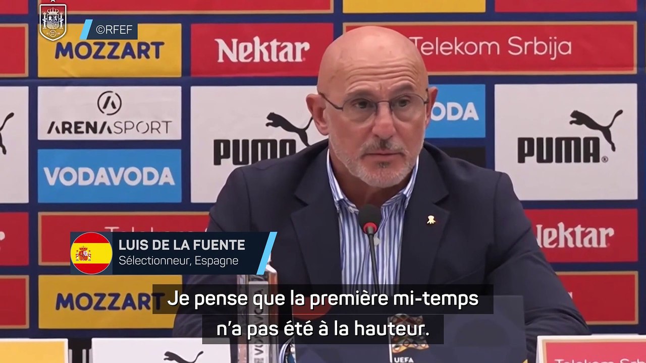 De la Fuente déplore “un manque de fraîcheur, de vivacité” après le nul contre la Serbie