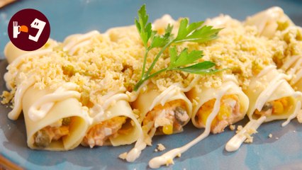 Receta fácil y rica de CANELONES de VERANO