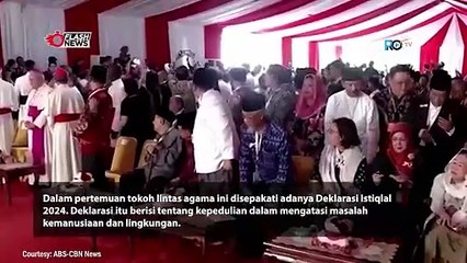 Paus Fransiskus Disambut Tokoh Lintas Agama di Masjid Istiqlal Jakarta