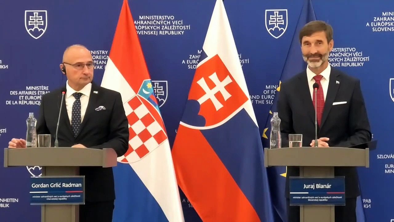 ZÁZNAM: Blanár: SR a Chorvátsko majú dobré vzťahy, chceme ich rozvíjať v každej oblasti