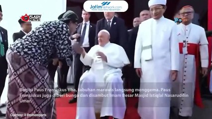 KEDATANGAN PAUS FRANSISKUS DISAMBUT MARAWIS DI MASJID ISTIQLAL