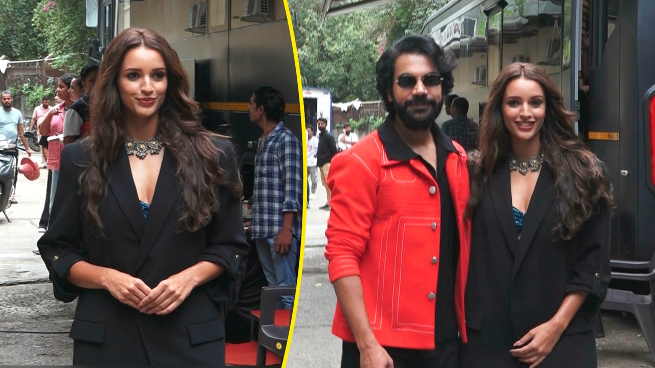 Rajkummar Rao और Triptii Dimri का फिल्मिस्तान में आए नजर, पैप्स बोले स्त्री 2 ने 500 करोड़ कमाए