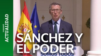Feijóo: "El único proyecto del Gobierno es mantenerse en el poder"