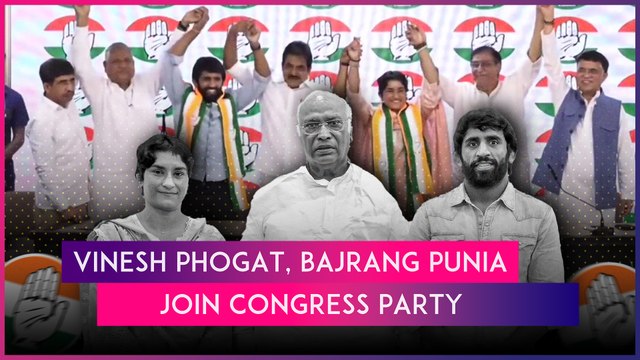 Vinesh Phogat, Bajrang Punia Join Congress Ahead Of Haryana Assembly Elections 2024