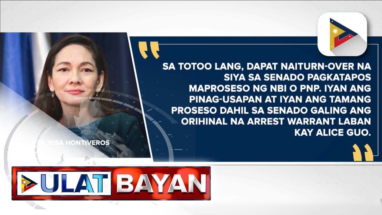 Korte, pinayagan ang hiling ni Sen. Risa Hontiveros na padaluhin si ex-mayor Alice Guo sa pagdinig ng Senado sa Lunes