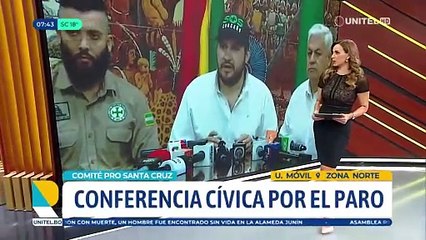 Cívicos confirmaron el inicio del paro en Santa Cruz