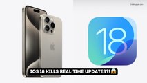 iOS 18 Downgrade? Apple Slows Down Popular Feature – Here’s Why!