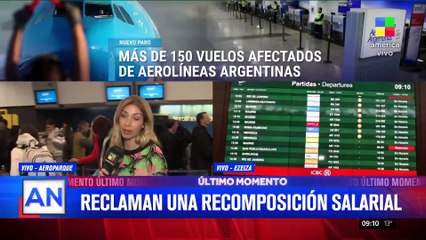 Paro de pilotos afecta vuelos en Aeroparque y Ezeiza