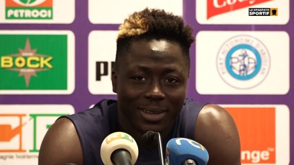 Diakité Oumar en conférence d'avant Côte d'Ivoire Zambie