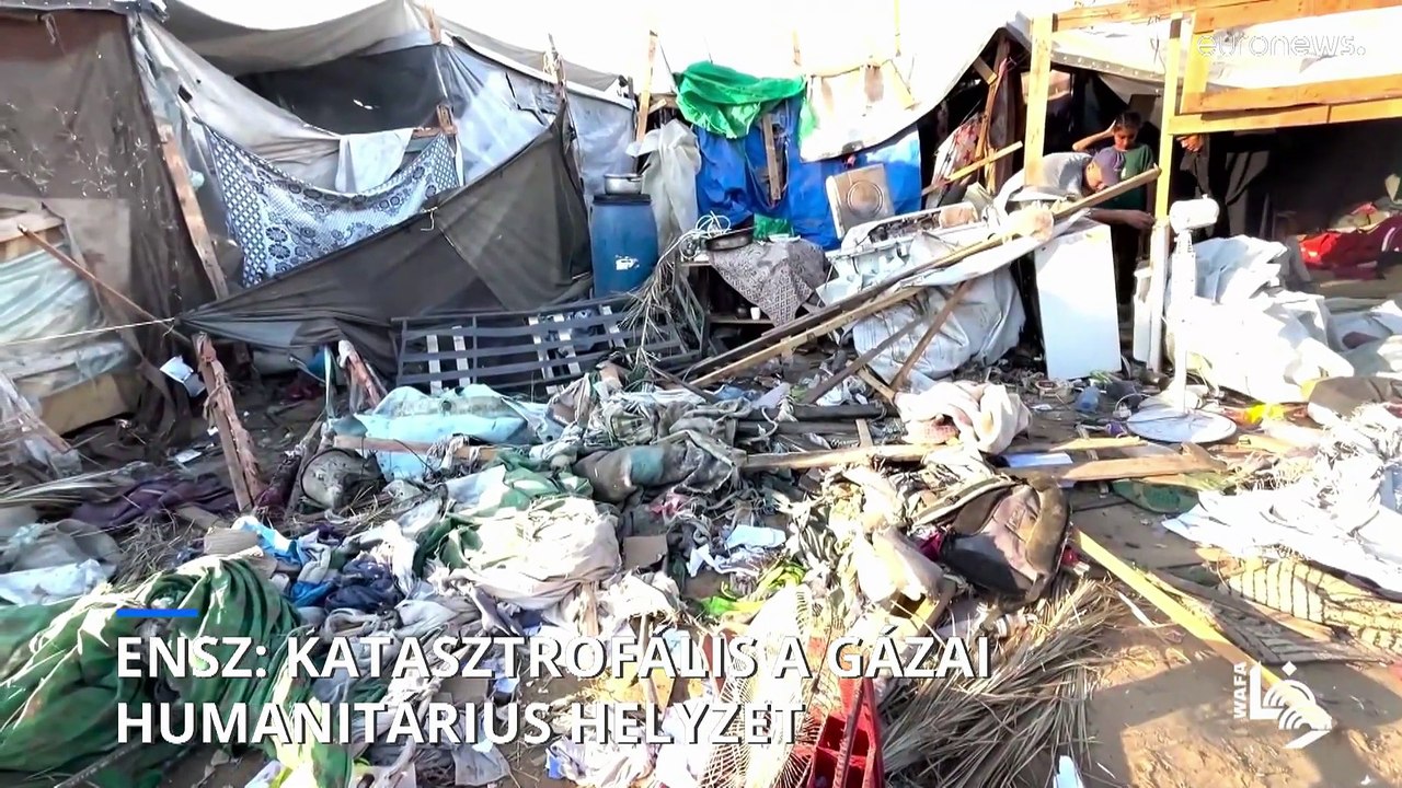 ENSZ: Katasztrofális a helyzet Gázában, az emberek nem jutottak élelmiszercsomaghoz