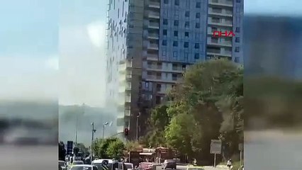 İstanbul'da otel inşaatında yangın