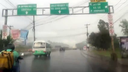 Lluvias sector bulevar Fuerzas Armadas