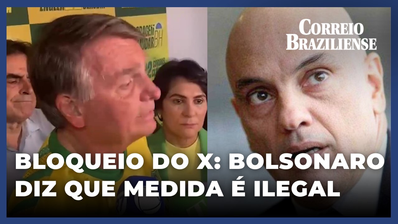 Em coletiva, Bolsonaro critica STF pelo bloqueio do X no Brasil