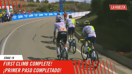 First climb complete!  - Stage 19 - La Vuelta 2024