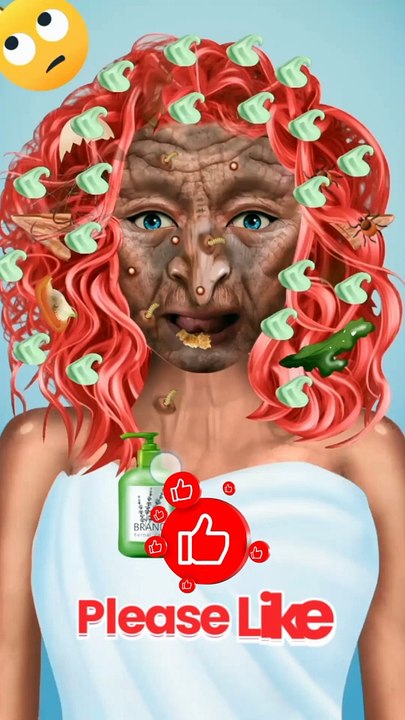 Asmr Korean girl makeup transformation  shorts  animation  skin