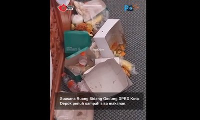 Viral! Suasana Ruang Sidang Gedung DPRD Kota Depok penuh sampah, WARGA NET GERAM