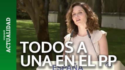 Ayuso celebra que en el PP vayan todos a una