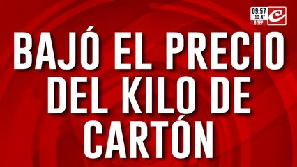Cartoneros complicados: en medio de la crisis cobran cada vez menos