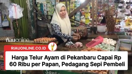Harga Telur Ayam di Pekanbaru Capai Rp 60 Ribu per Papan, Pedagang Sepi Pembeli