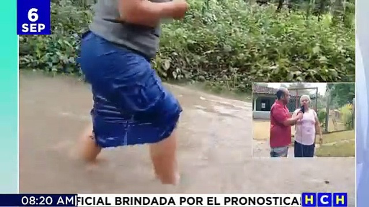 ¡Inundados! Con el agua a la rodilla en sectores de Olancho por lluvias