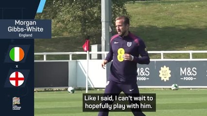 Gibbs-White sees 'role model' Kane as 'perfect striker'