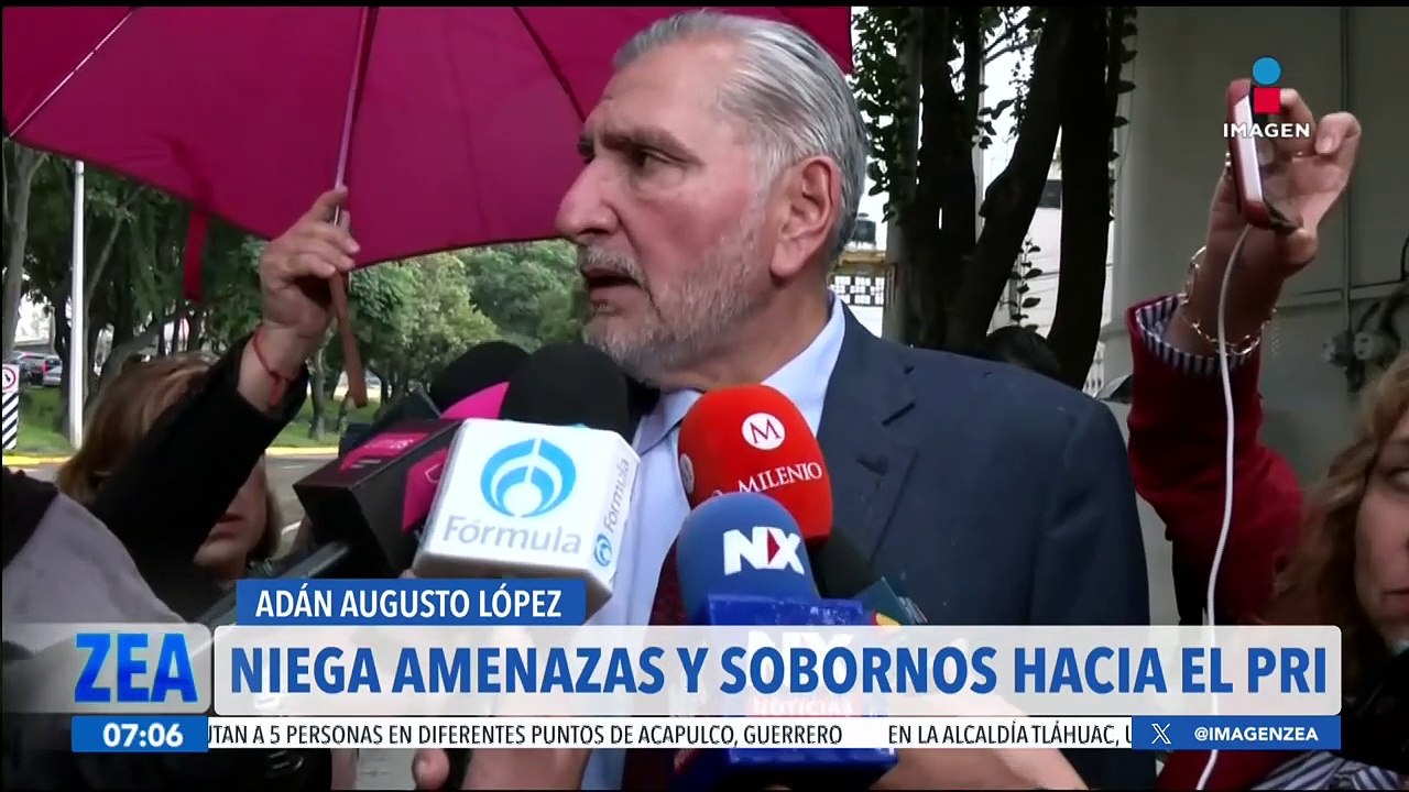 Adán Augusto López niega amenazas y sobornos para que senadores voten a favor de la reforma judicial