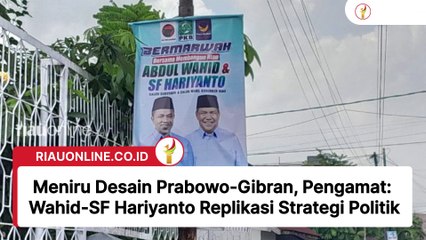 Meniru Desain Prabowo-Gibran, Pengamat Wahid-SF Hariyanto Replikasi Strategi Politik