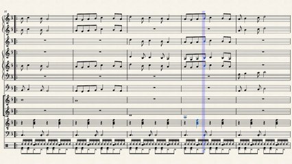 النوتة الموسيقية ,,,,مع الالات ,,لمقطع الغناء,,,,وخدتني يا حبيبي ورحت طاير طاير ,,,,تدوين ماهر الغمرى