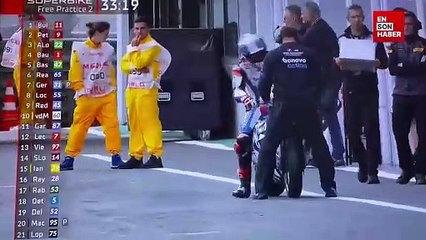 Toprak Razgatlıoğlu pistte kaza yaptı