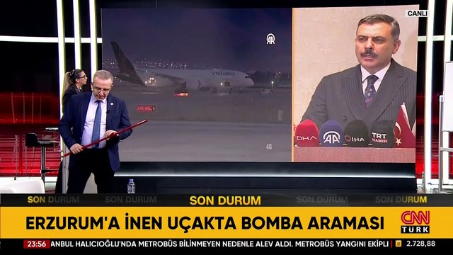 SON DAKİKA... Hindistan'dan Almanya'ya giden uçakta 'bomba ihbarı': Erzurum'a acil iniş yaptı!