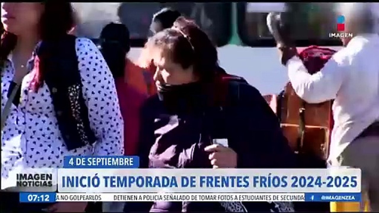 El 4 de septiembre inició la temporada de frentes fríos en México