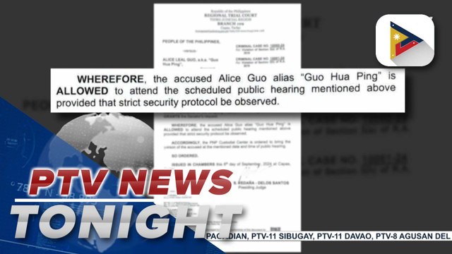 Tarlac RTC Branch 109 grants Sen. Hontiveros’ letter to have Guo attend Senate hearing on Monday
