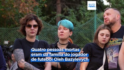 Fragmentos de drone russo caem perto de Lviv e incendeiam quatro camiões