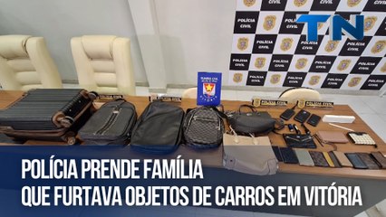 Polícia prende família que furtava objetos de carros em Vitória