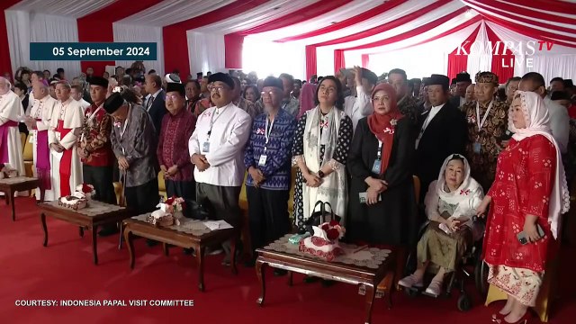 Sambutan Paus Fransiskus soal Terowongan Silaturahim pasca Tiba di Masjid Istiqlal