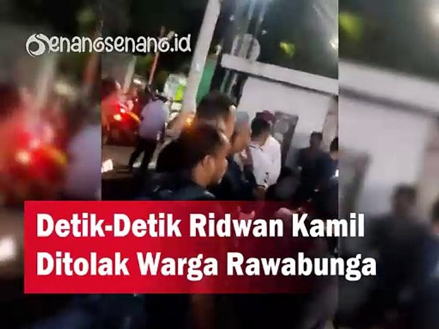 Detik-Detik Ridwan Kamil Ditolak Warga Rawabunga