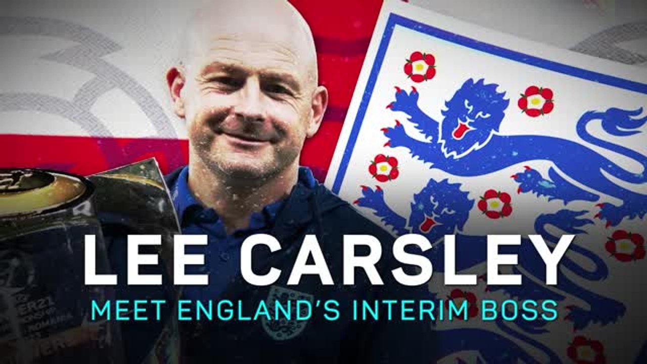 Lee Carsley: meet England's interim boss