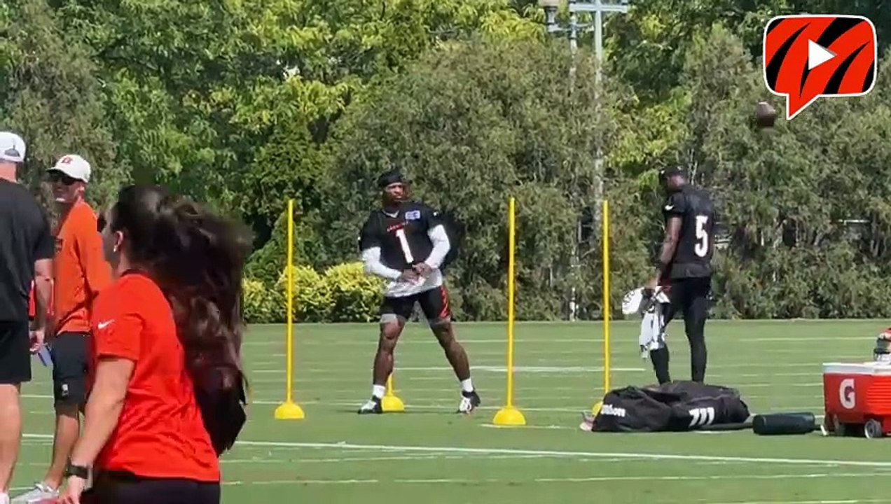 Cincinnati Bengals WR Ja'Marr Chase Practices on Wednesday