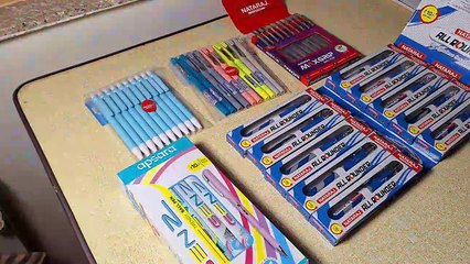 Unboxing Review Testing of Nataraj GriPoint, RetraX, AllRounder, MaxGrip and Apasara GenZ ball pen