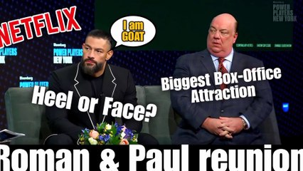 Finally Roman Reigns and Paul Heyman reunite at Bloomberg Power Players...talks about Netflix & more