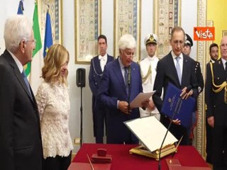 Download Video: Alessandro Giuli è il nuovo Ministro della Cultura, le immagini del giuramento al Quirinale