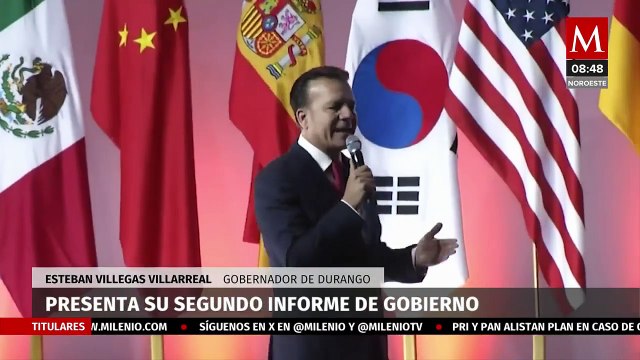 El gobernador de Durango, presentó segundo informe de gobierno en donde destaca logros del estado