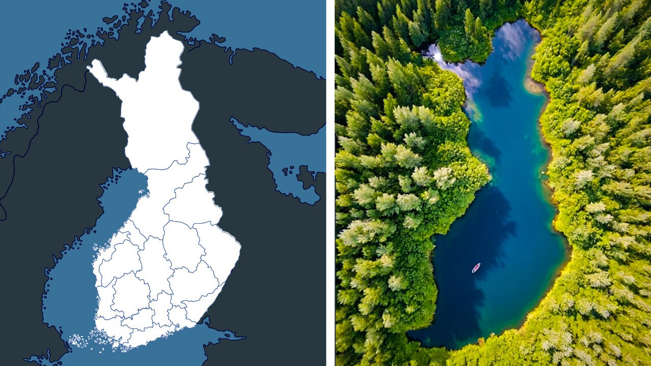 Ce Lac Finlandais A Exactement La Forme De La Finlande
